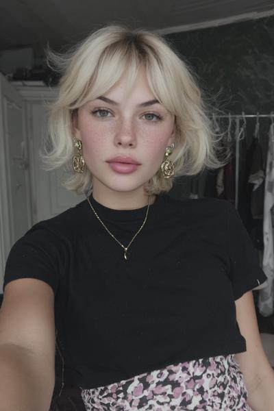 Blonde Strähnen modern und vielseitig gestylt