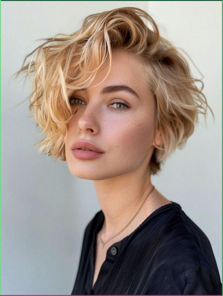 Bixie Cut mit Beach Waves