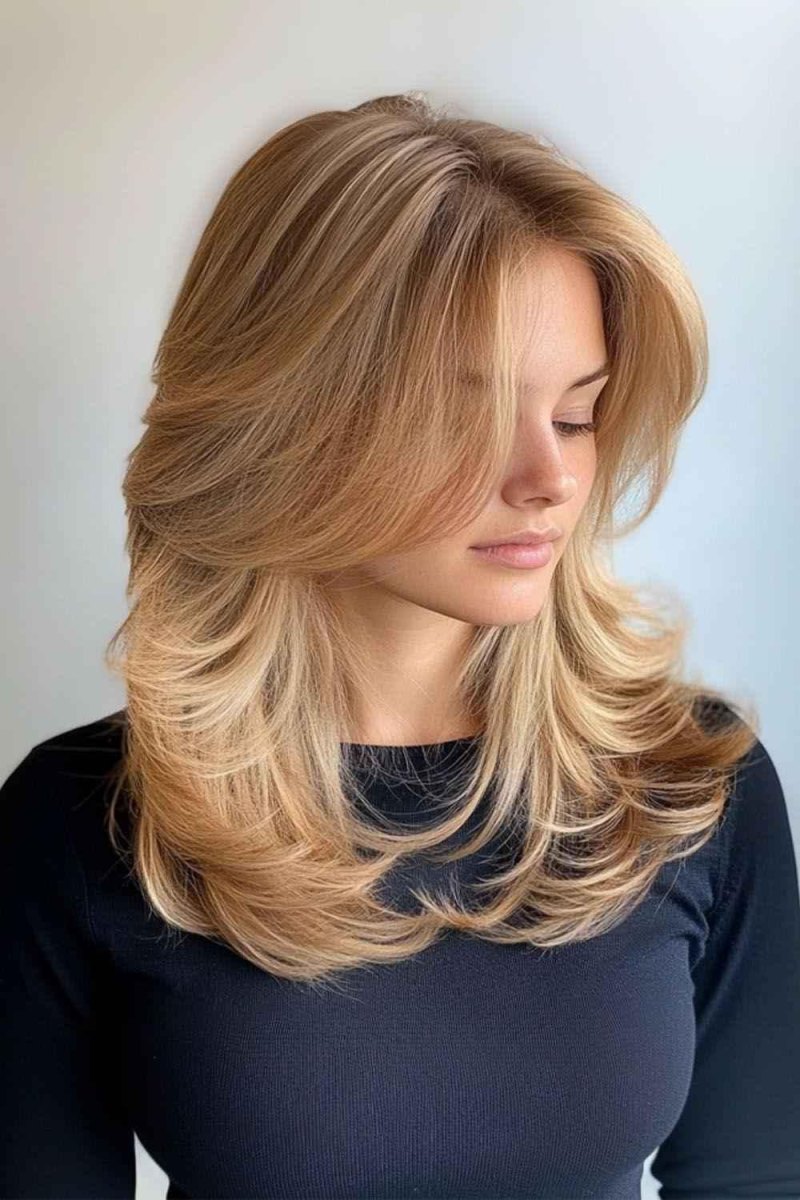 Butterfly Schnitt feines Haar