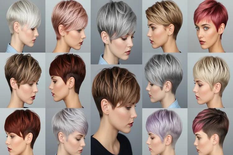 Pixie Cut Varianten feines Haar