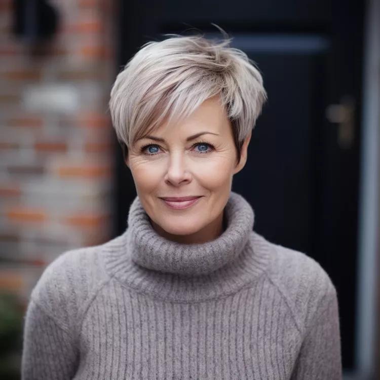 Eleganter Pixie Cut feines Haar