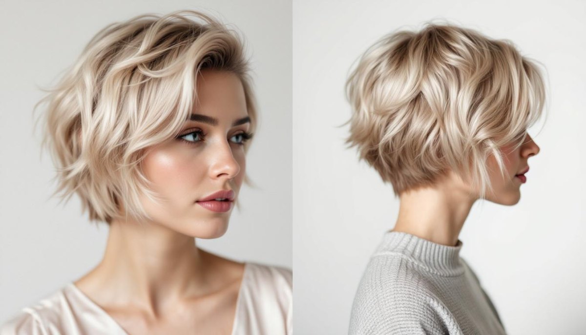 Fransiger Pixie Cut feines Haar für mehr Volumen
