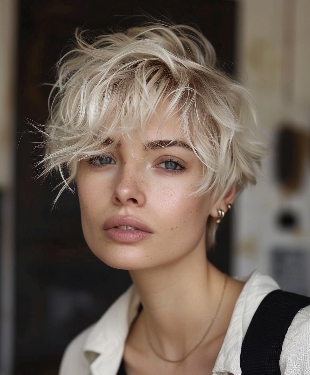 Frecher fransiger Pixie Cut