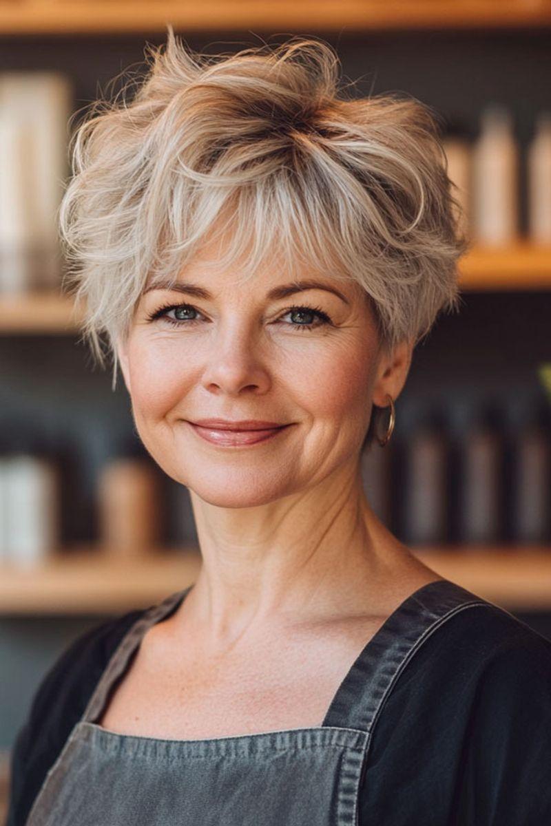 Fransiger Pixie Cut Frau 50