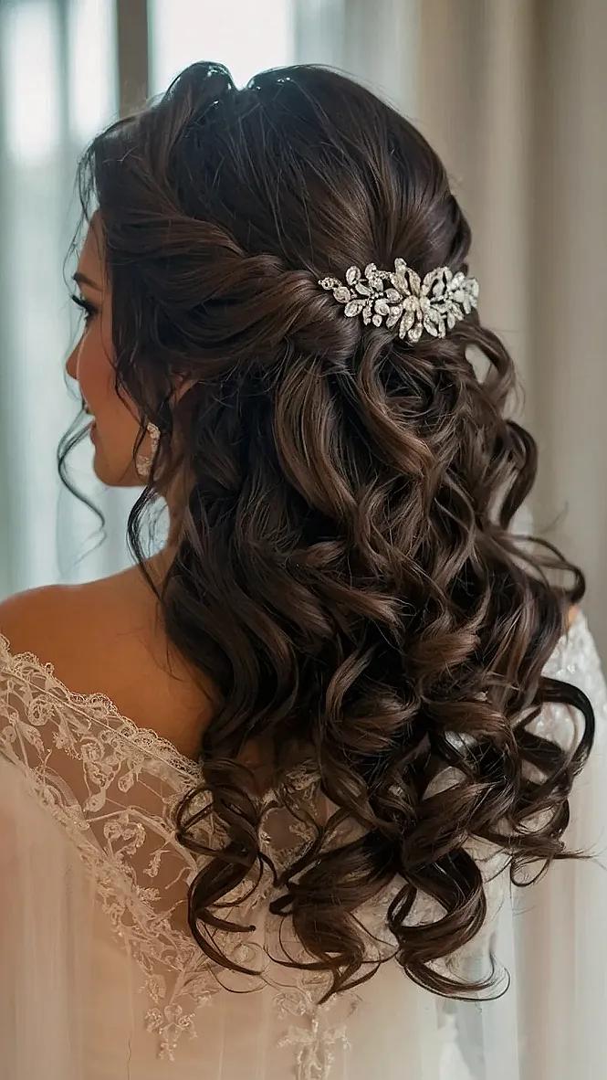 Elegante gedrehte Lockenfrisur
