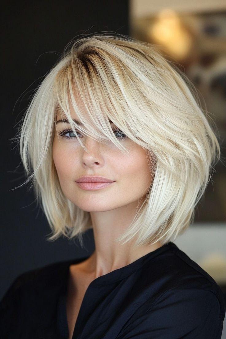 Eleganter gestufter Bob Blond