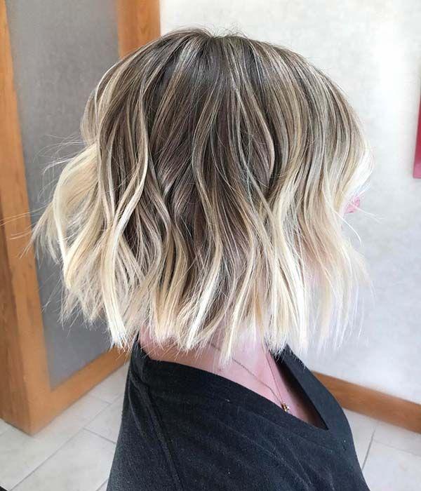 Blonder Bob mit dunklem Ansatz