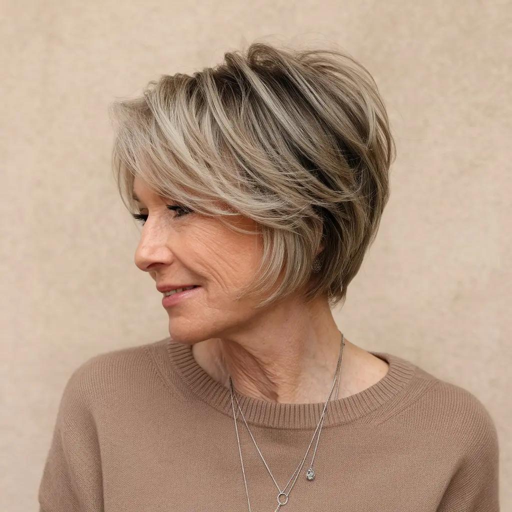 Kurzer Pixie Bob mit Volumen