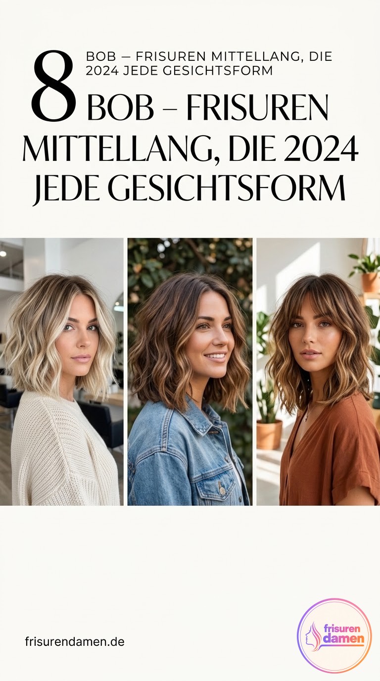 8 Bob - Frisuren Mittellang, Die 2024 Jede Gesichtsform