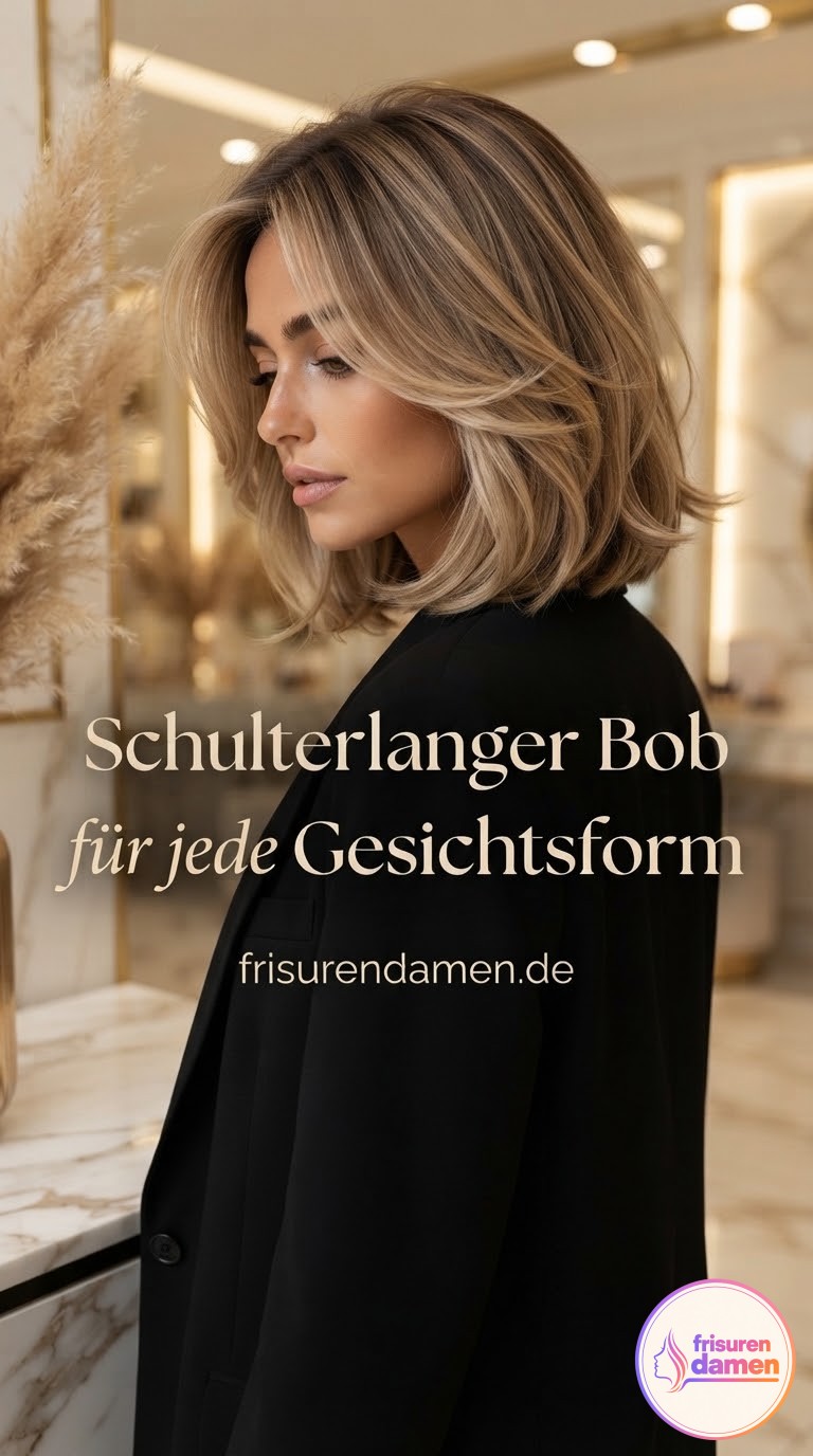 Schulterlanger Bob für jede Gesichtsform