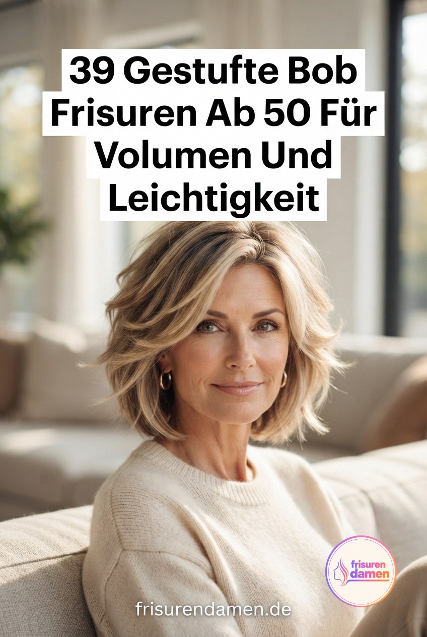39 Gestufte Bob Frisuren Ab 50 Für Volumen Und Leichtigkeit