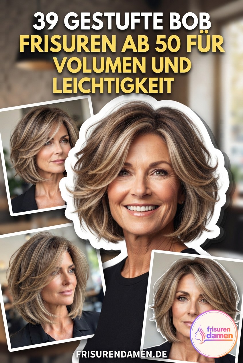 39 Gestufte Bob Frisuren Ab 50 Für Volumen Und Leichtigkeit