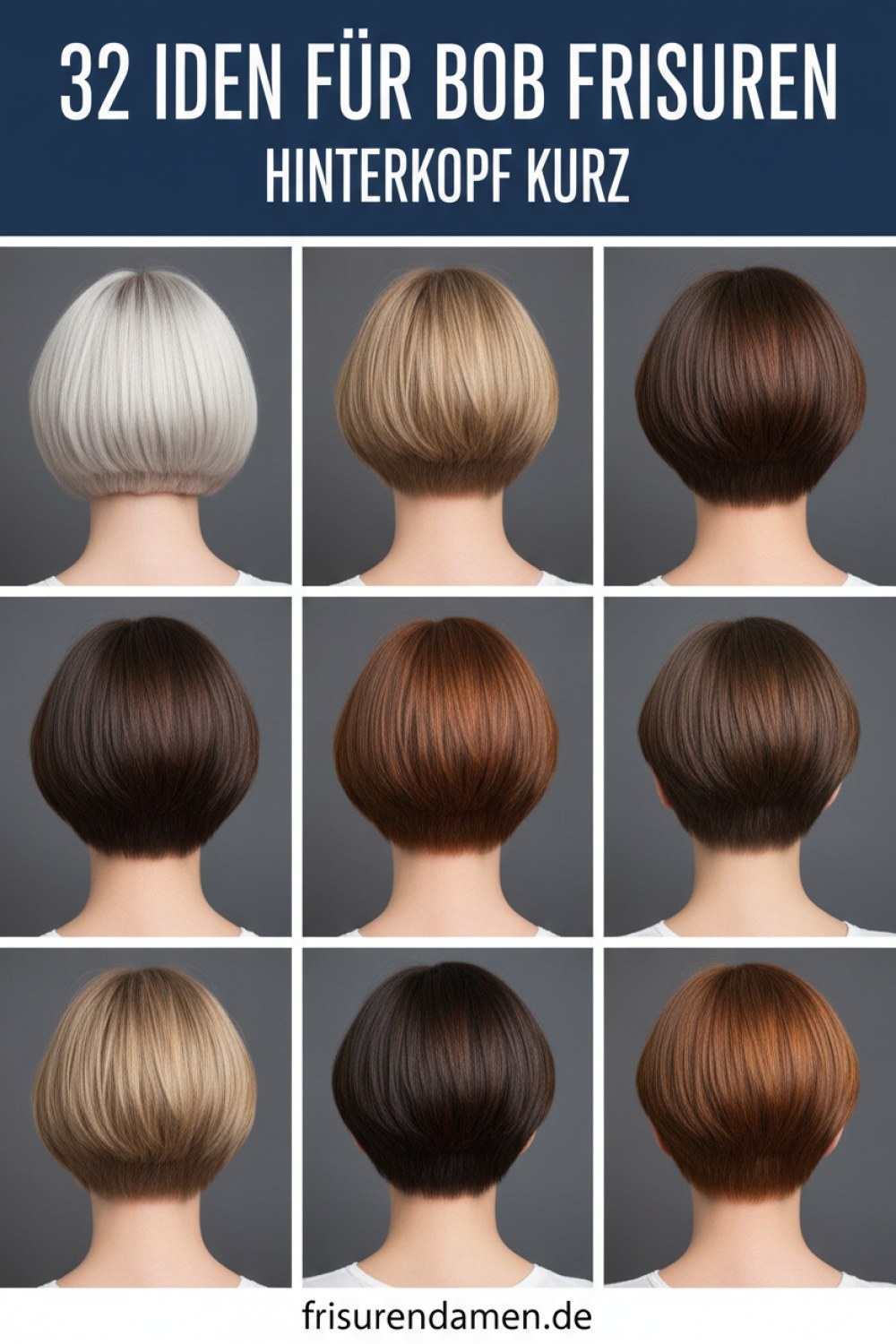 32 Ideen Für Bob Frisuren Hinterkopf Kurz