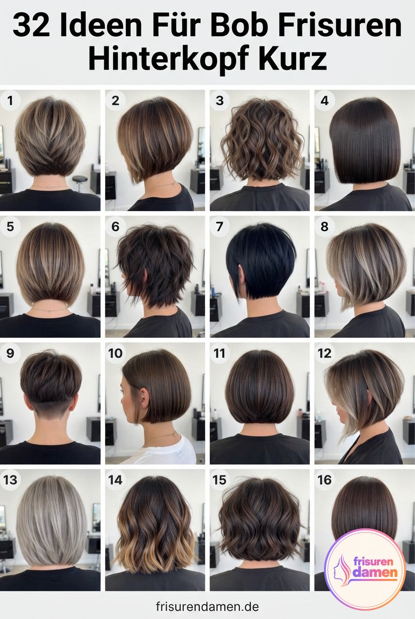 32 Ideen Für Bob Frisuren Hinterkopf Kurz