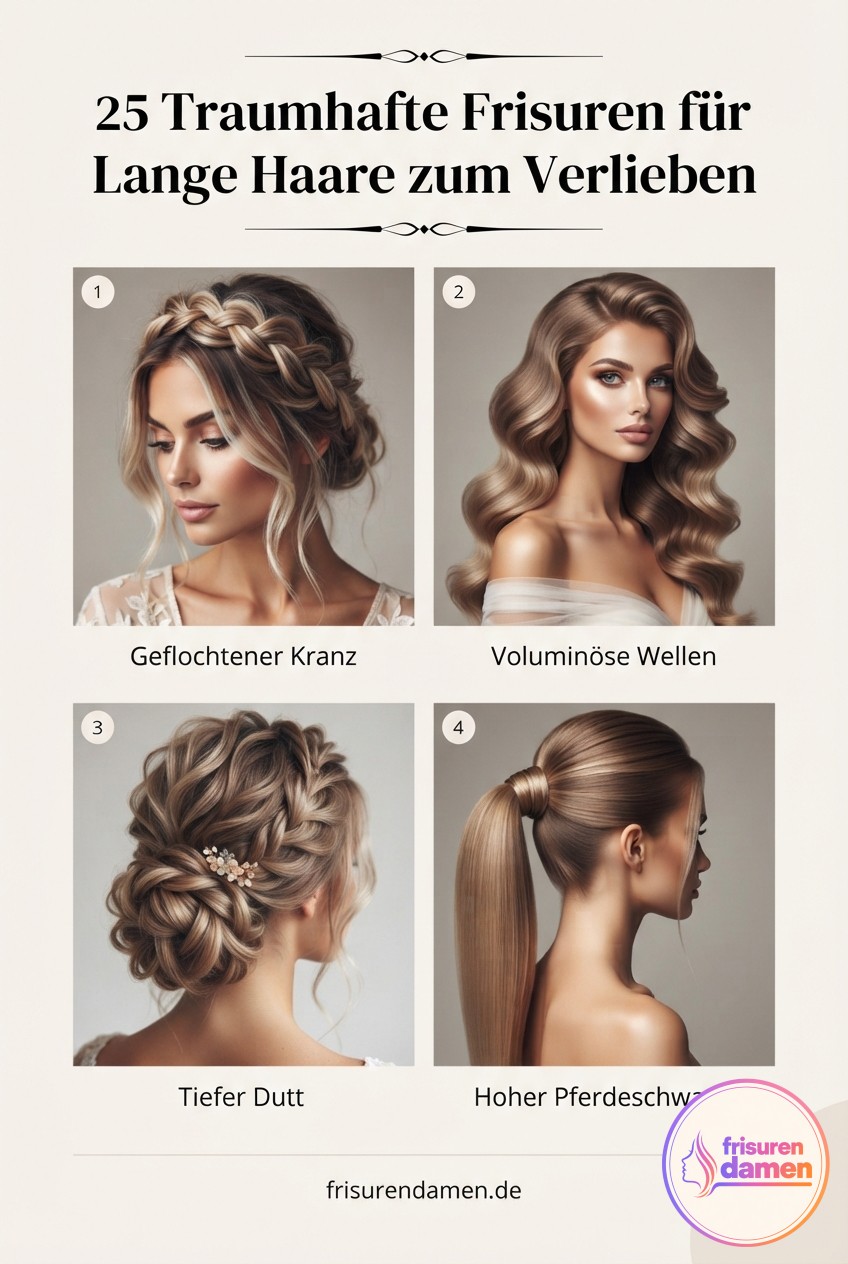 25 Traumhafte Frisuren für Lange Haare zum Verlieben