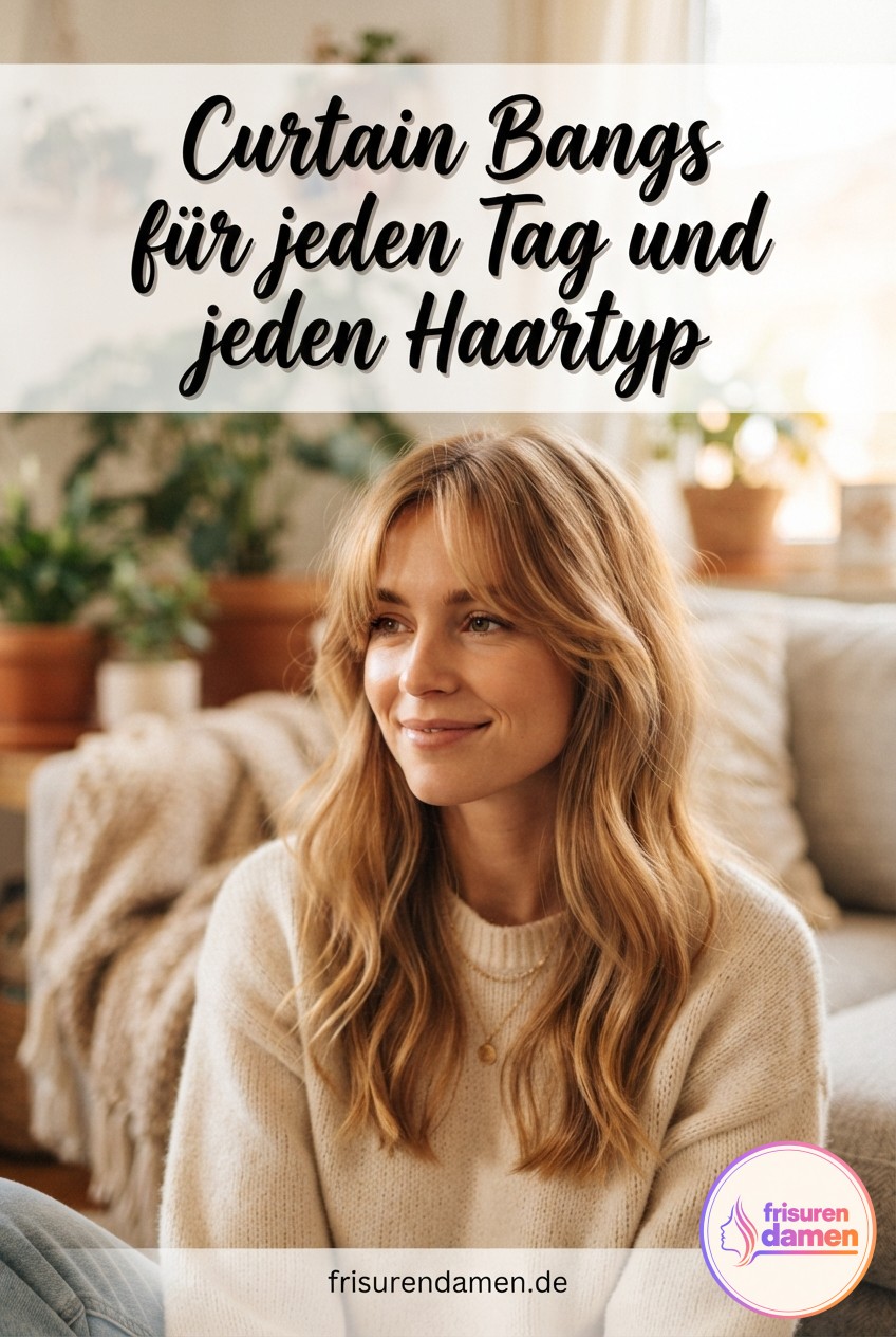 Curtain Bangs für jeden Tag und jeden Haartyp