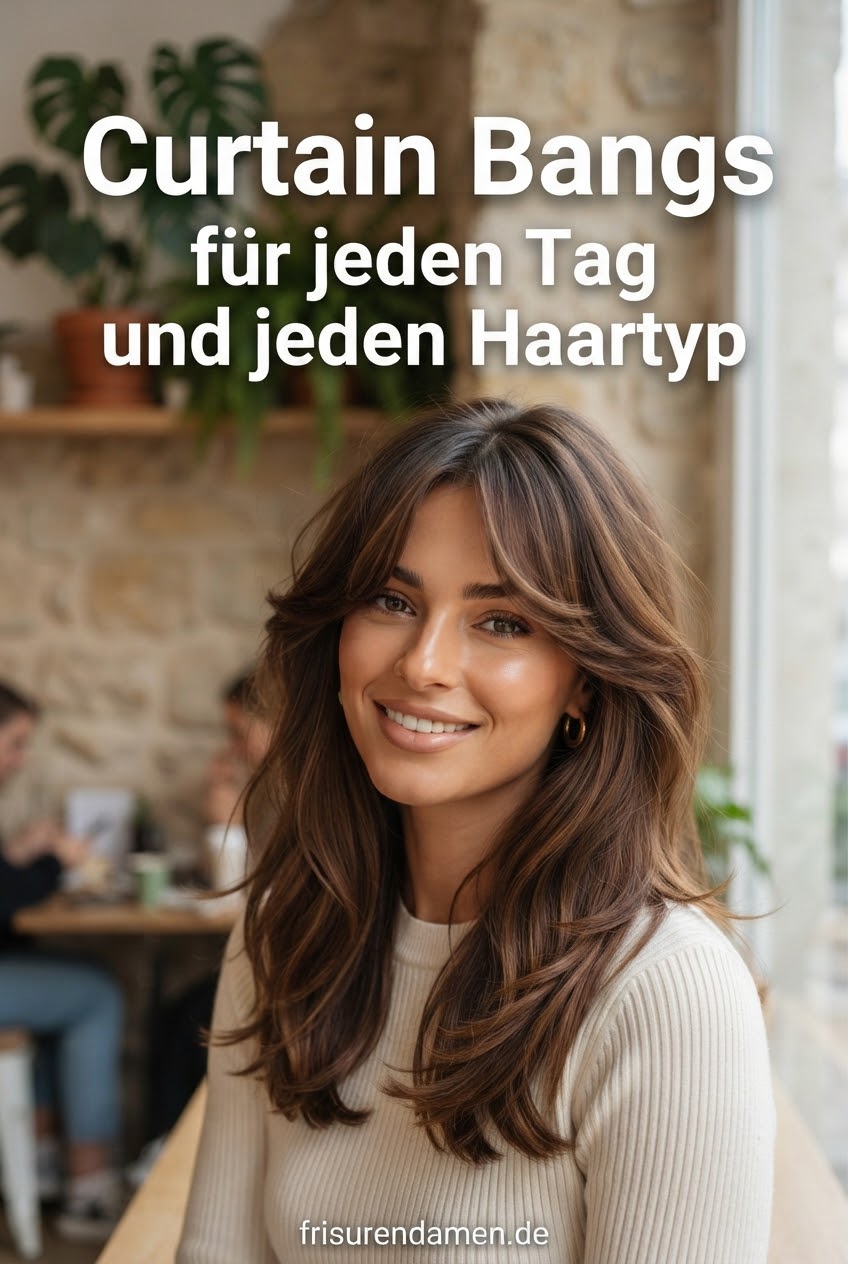 Curtain Bangs für jeden Tag und jeden Haartyp
