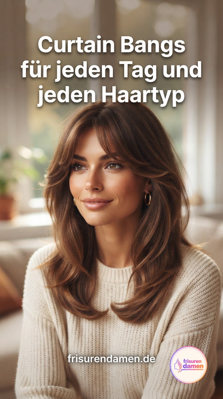 Curtain Bangs für jeden Tag und jeden Haartyp