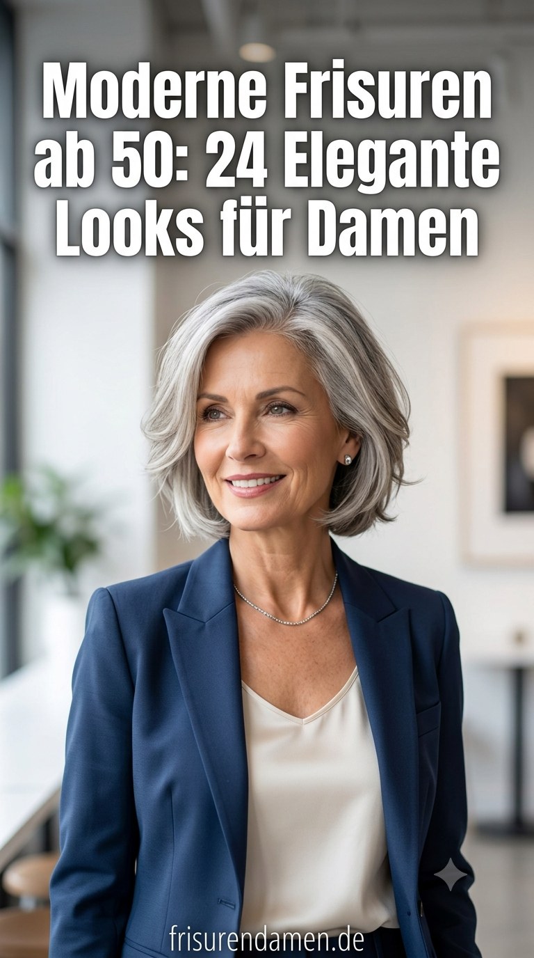 Moderne Frisuren ab 50: 24 Elegante Looks für Damen