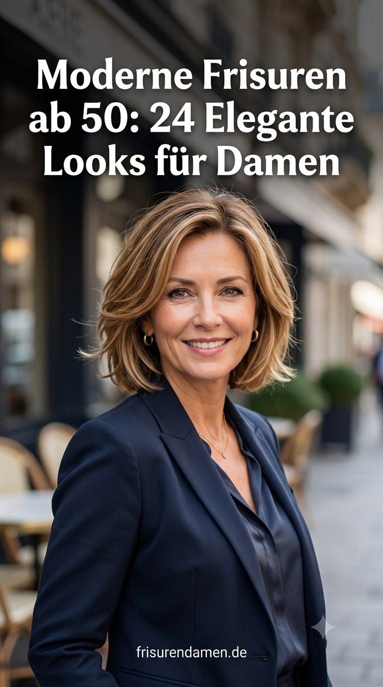 Moderne Frisuren ab 50: 24 Elegante Looks für Damen