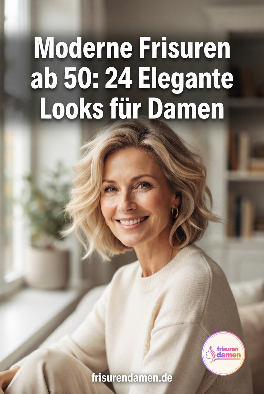 Moderne Frisuren ab 50: 24 Elegante Looks für Damen