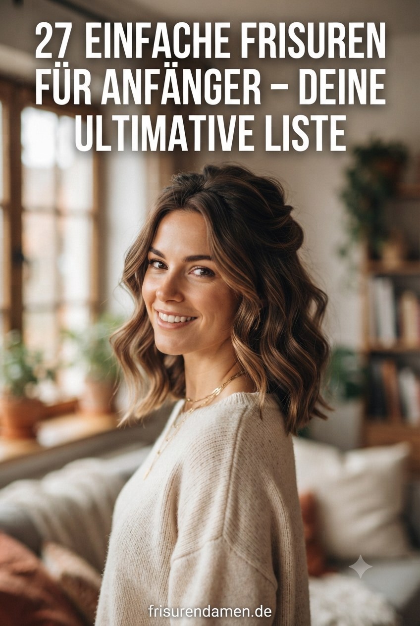 27 Einfache Frisuren für Anfänger – Deine Ultimative Liste