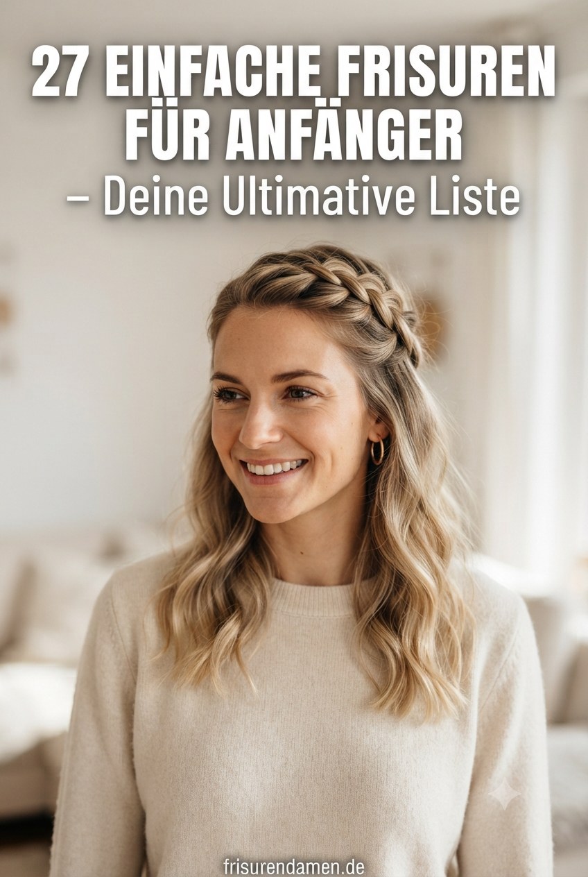27 Einfache Frisuren für Anfänger – Deine Ultimative Liste