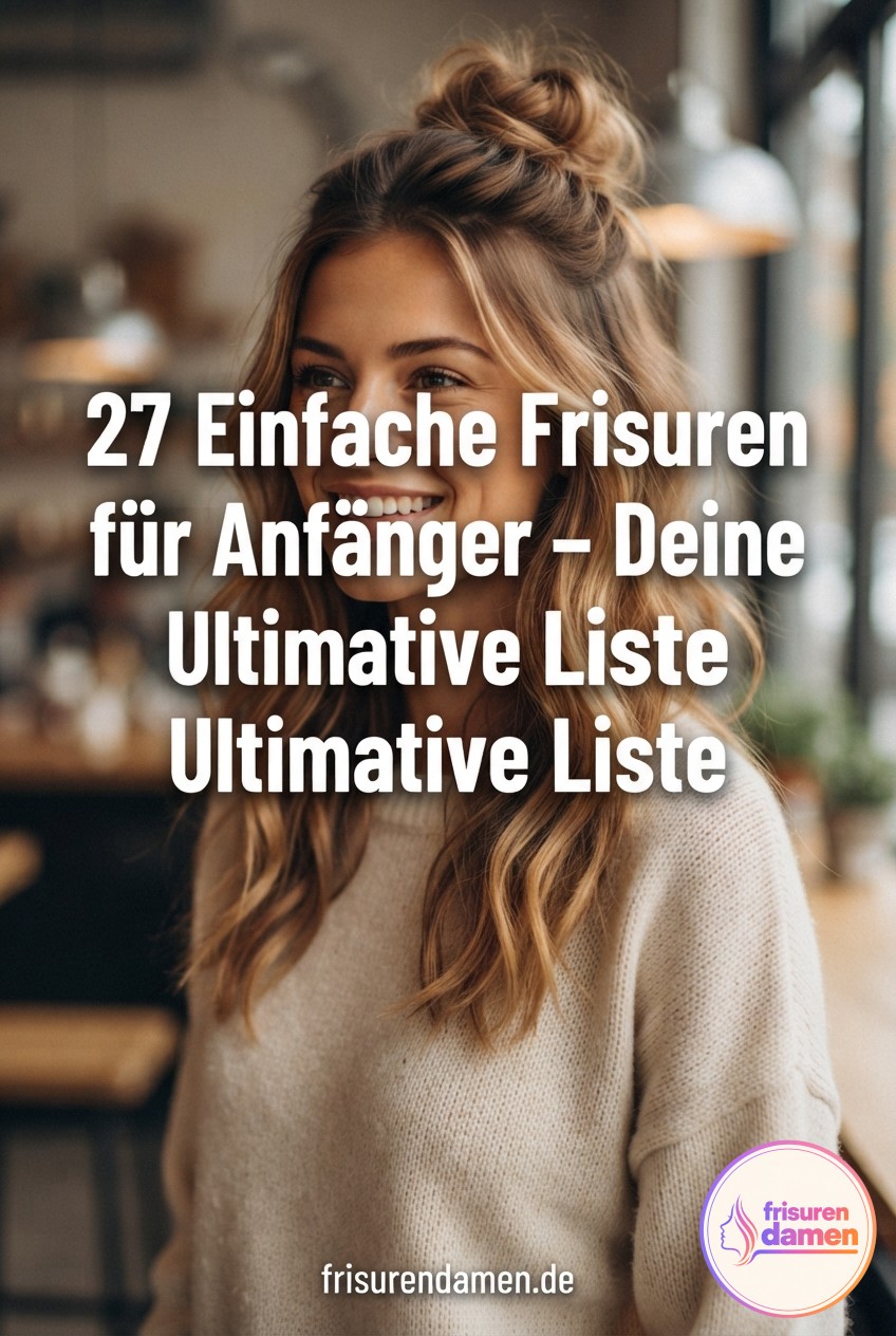 27 Einfache Frisuren für Anfänger – Deine Ultimative Liste