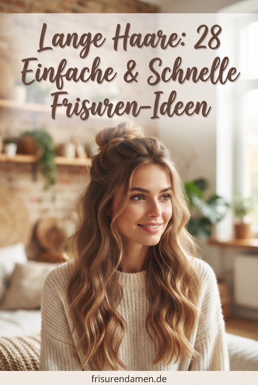 Lange Haare: 28 Einfache & Schnelle Frisuren-Ideen