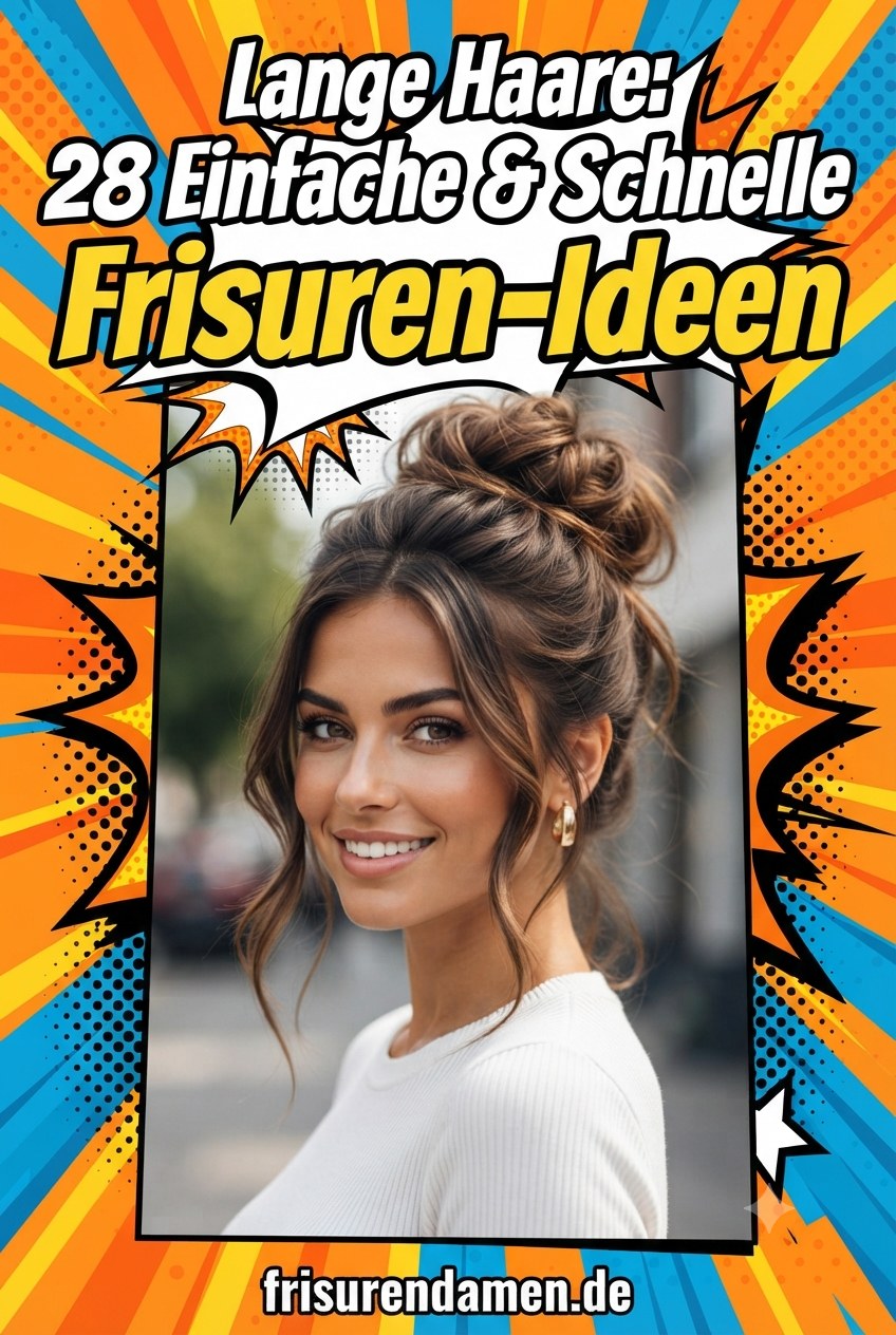 Lange Haare: 28 Einfache & Schnelle Frisuren-Ideen