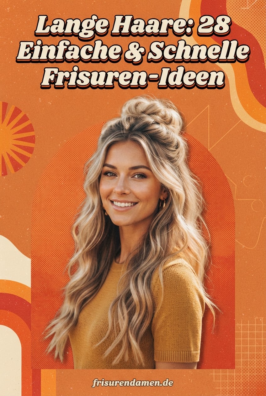 Lange Haare: 28 Einfache & Schnelle Frisuren-Ideen