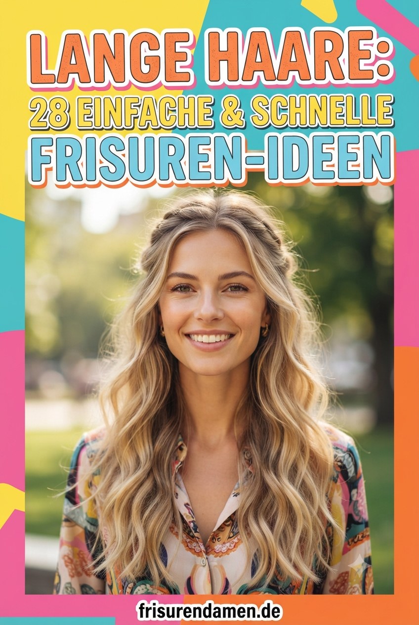 Lange Haare: 28 Einfache & Schnelle Frisuren-Ideen