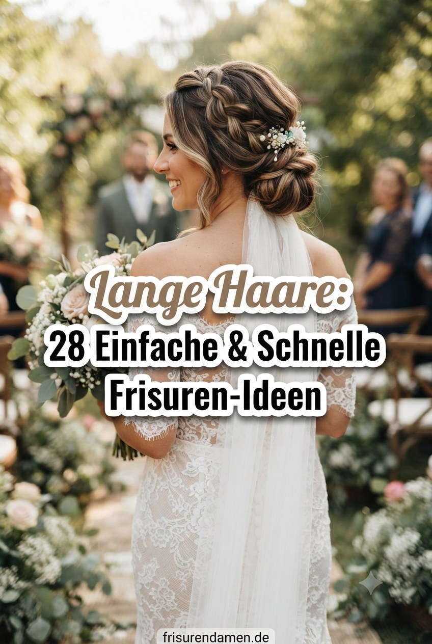 Lange Haare: 28 Einfache & Schnelle Frisuren-Ideen