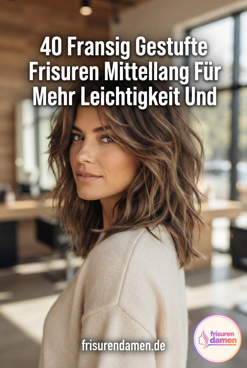 40 Fransig Gestufte Frisuren Mittellang Für Mehr Leichtigkeit Und Bewegung
