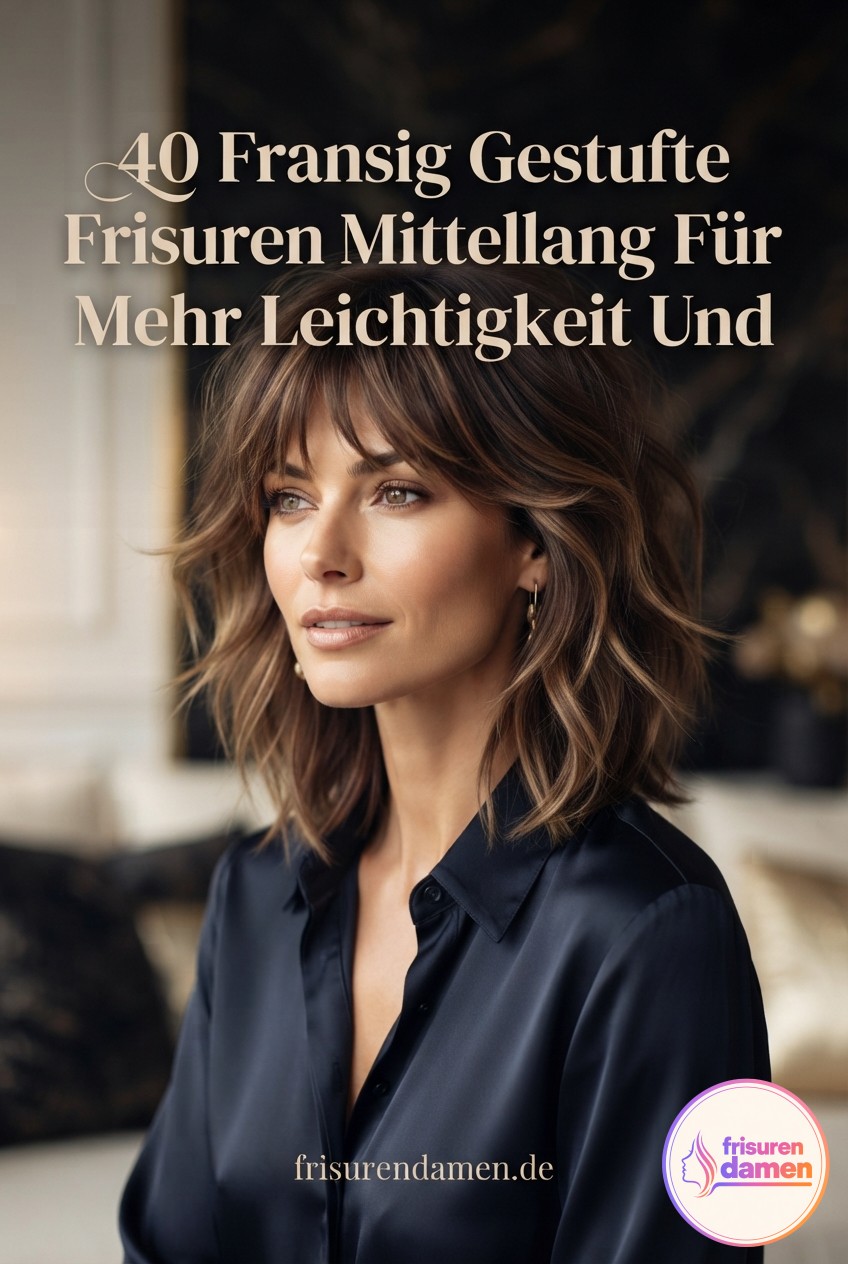 40 Fransig Gestufte Frisuren Mittellang Für Mehr Leichtigkeit Und Bewegung