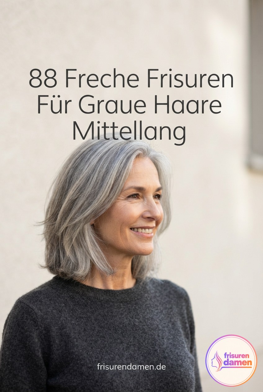 88 Freche Frisuren Für Graue Haare Mittellang