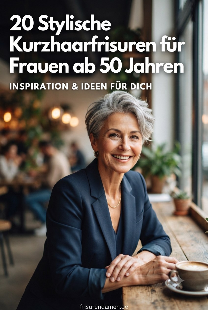 20 Stylische Kurzhaarfrisuren für Frauen ab 50 Jahren