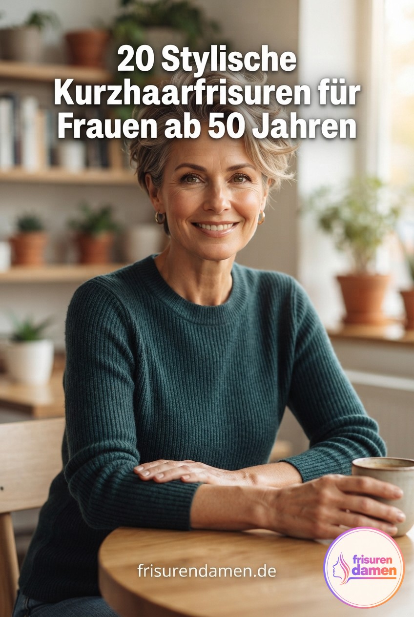 20 Stylische Kurzhaarfrisuren für Frauen ab 50 Jahren