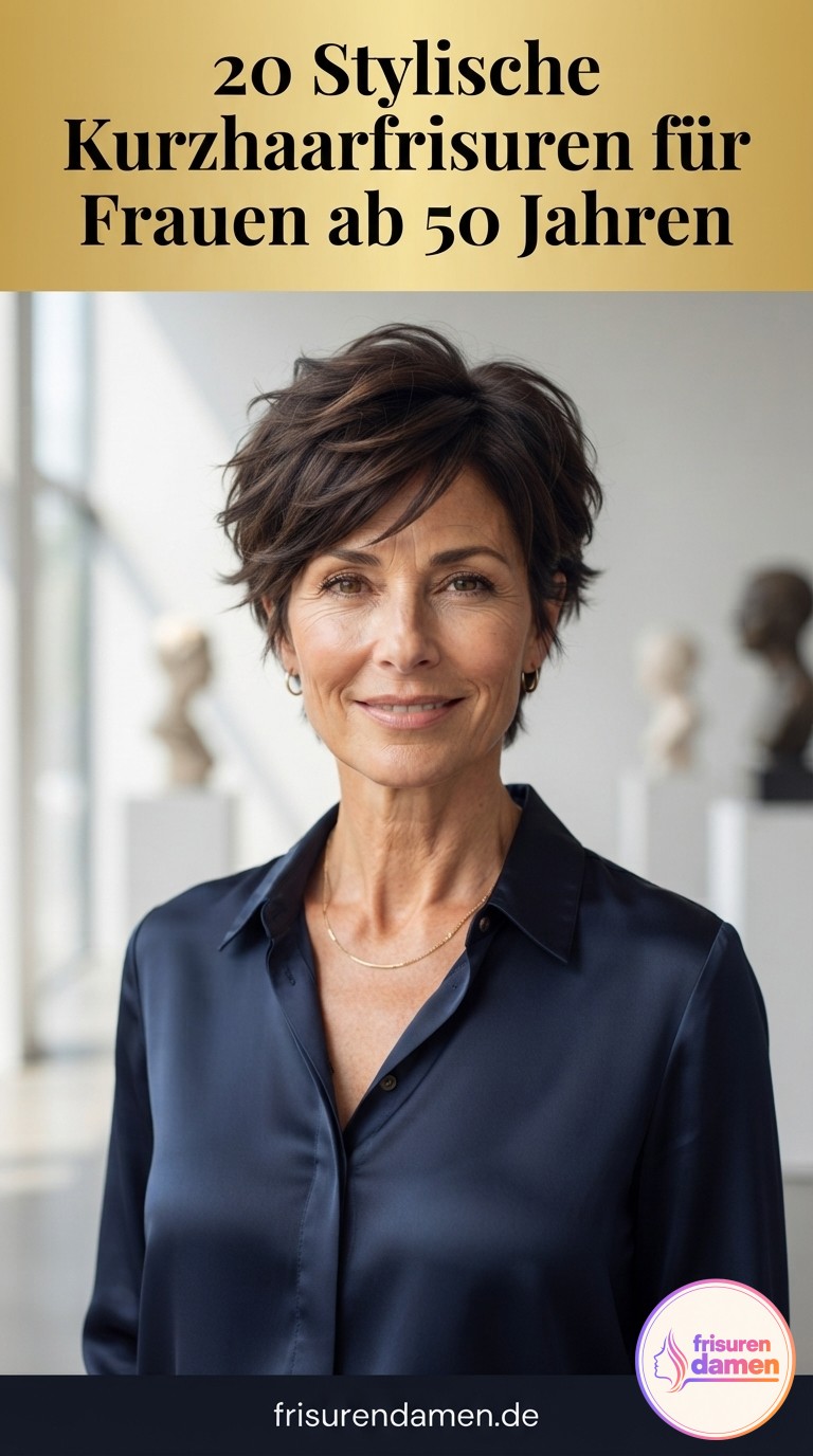 20 Stylische Kurzhaarfrisuren für Frauen ab 50 Jahren