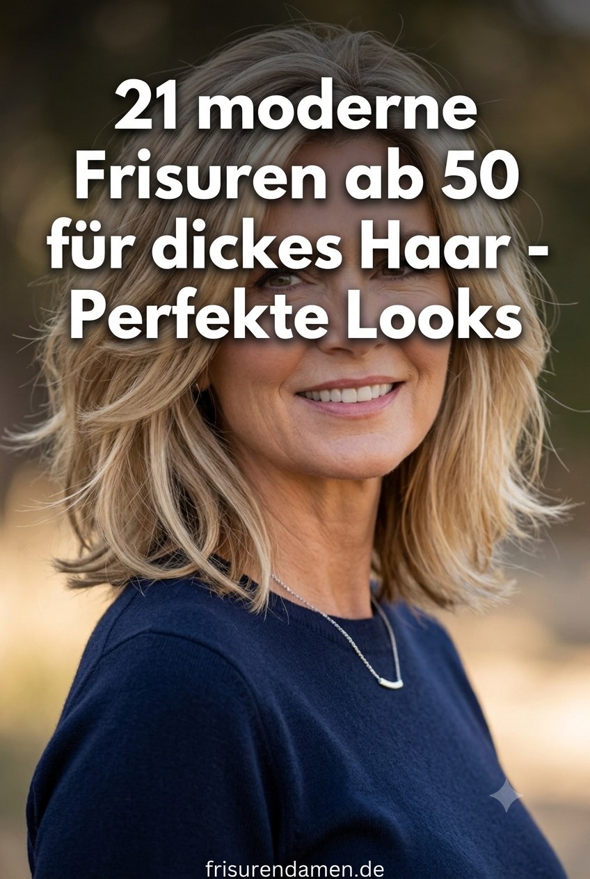 21 moderne Frisuren ab 50 für dickes Haar - Perfekte Looks