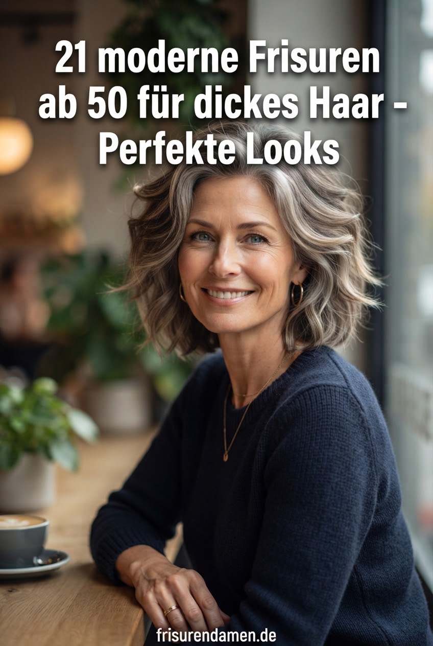21 moderne Frisuren ab 50 für dickes Haar - Perfekte Looks