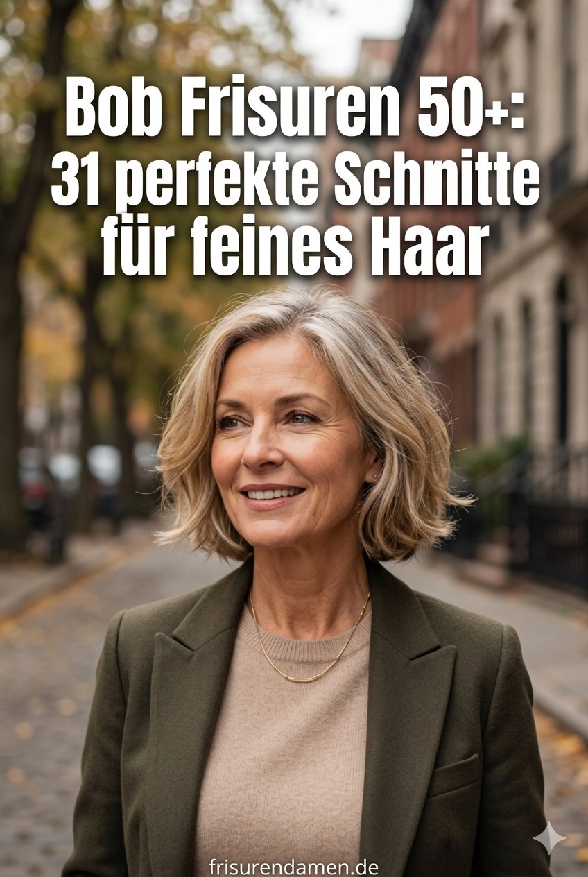 Bob Frisuren 50+: 31 perfekte Schnitte für feines Haar