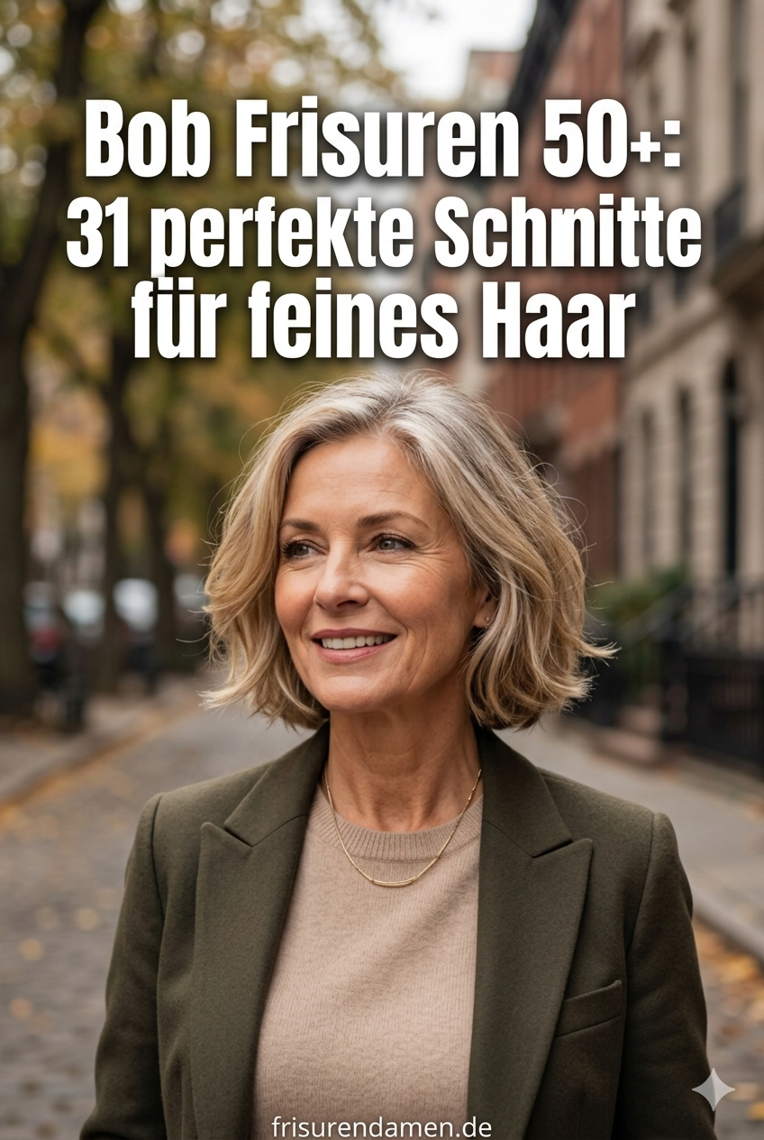 Bob Frisuren 50+: 31 perfekte Schnitte für feines Haar