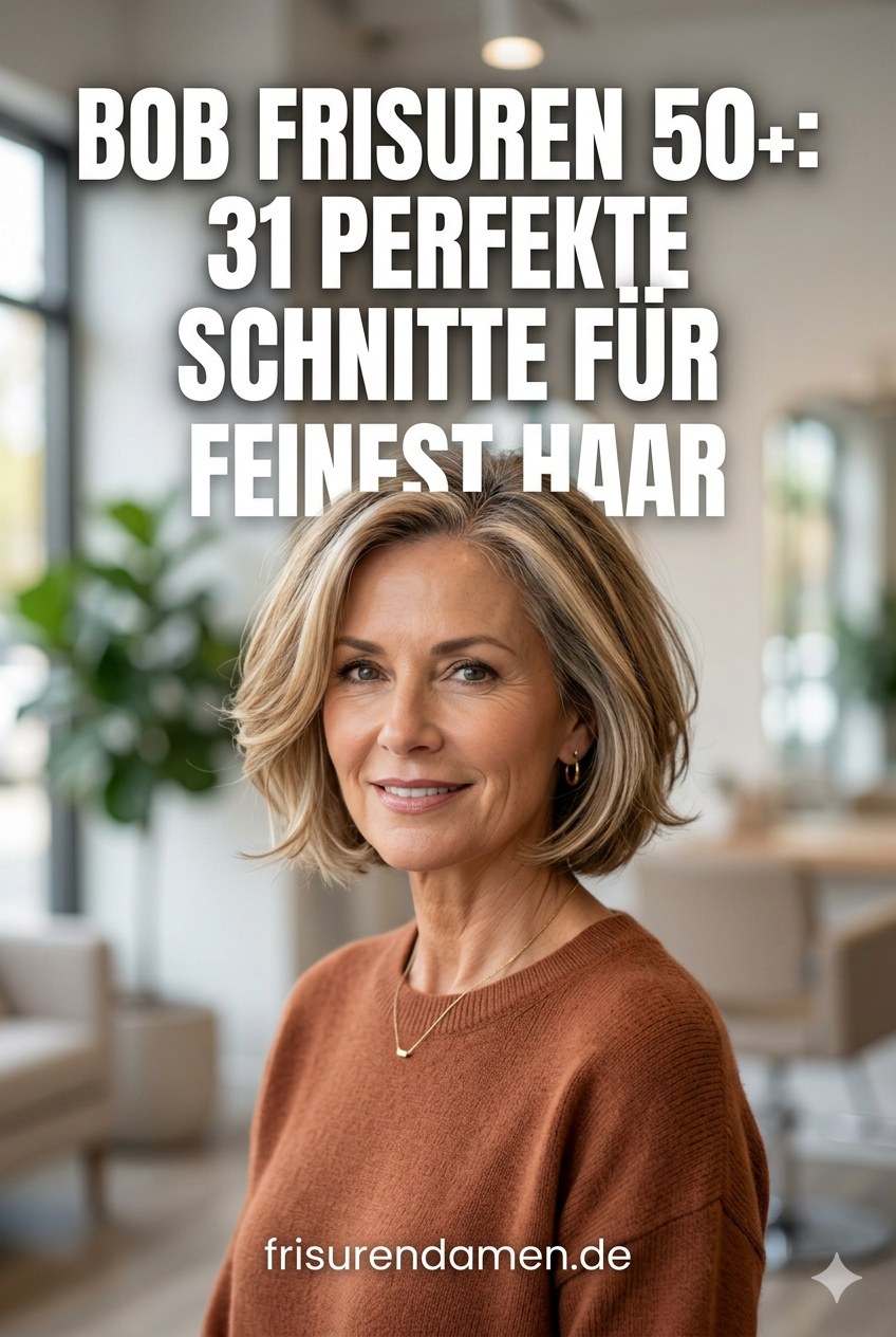 Bob Frisuren 50+: 31 perfekte Schnitte für feines Haar