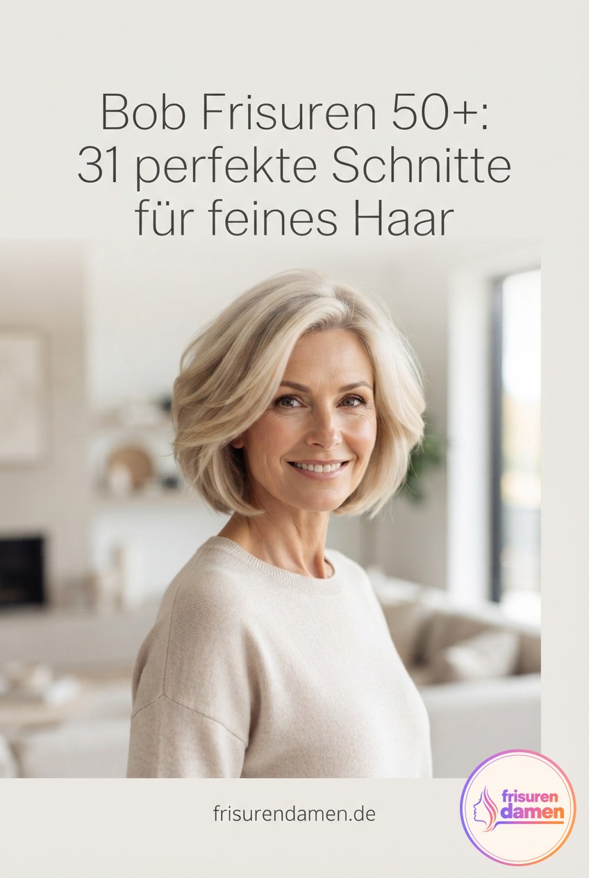 Bob Frisuren 50+: 31 perfekte Schnitte für feines Haar
