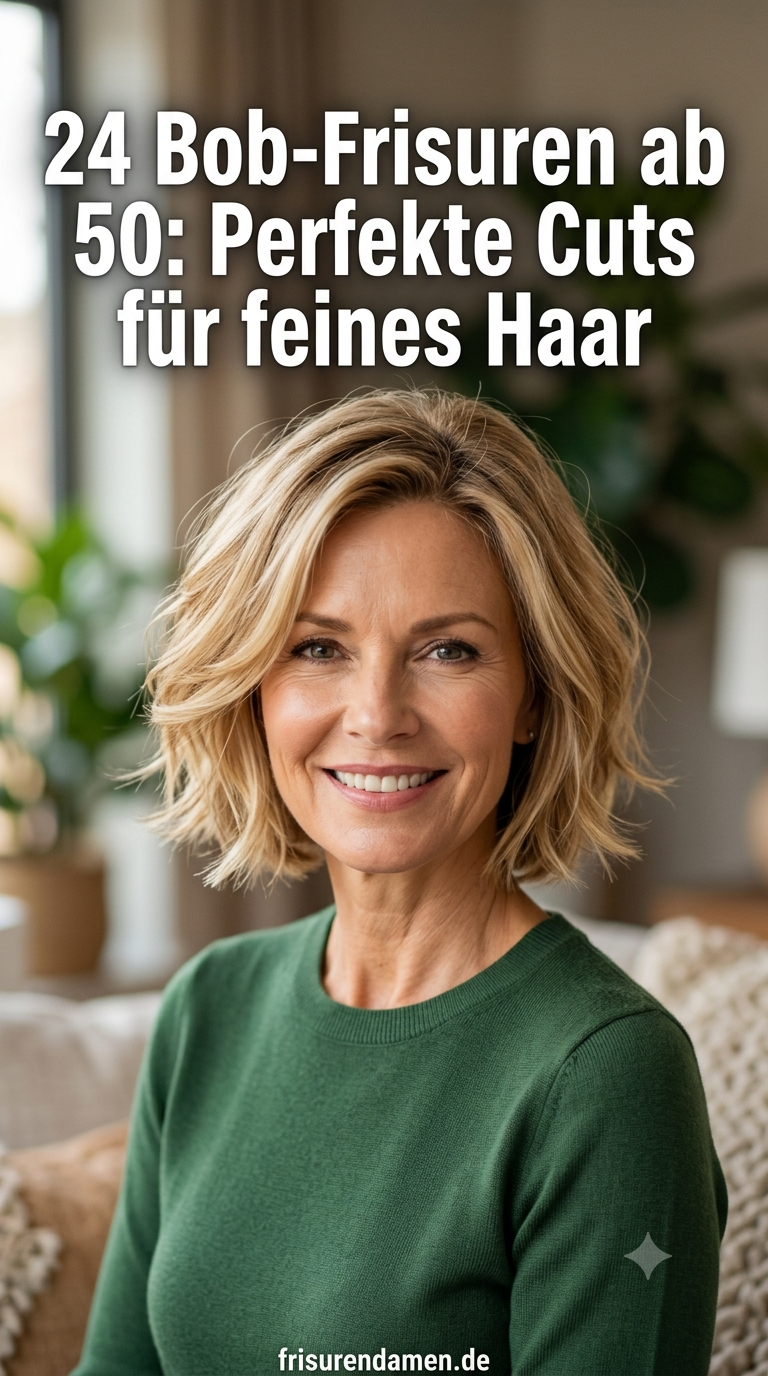 24 Bob-Frisuren ab 50: Perfekte Cuts für feines Haar