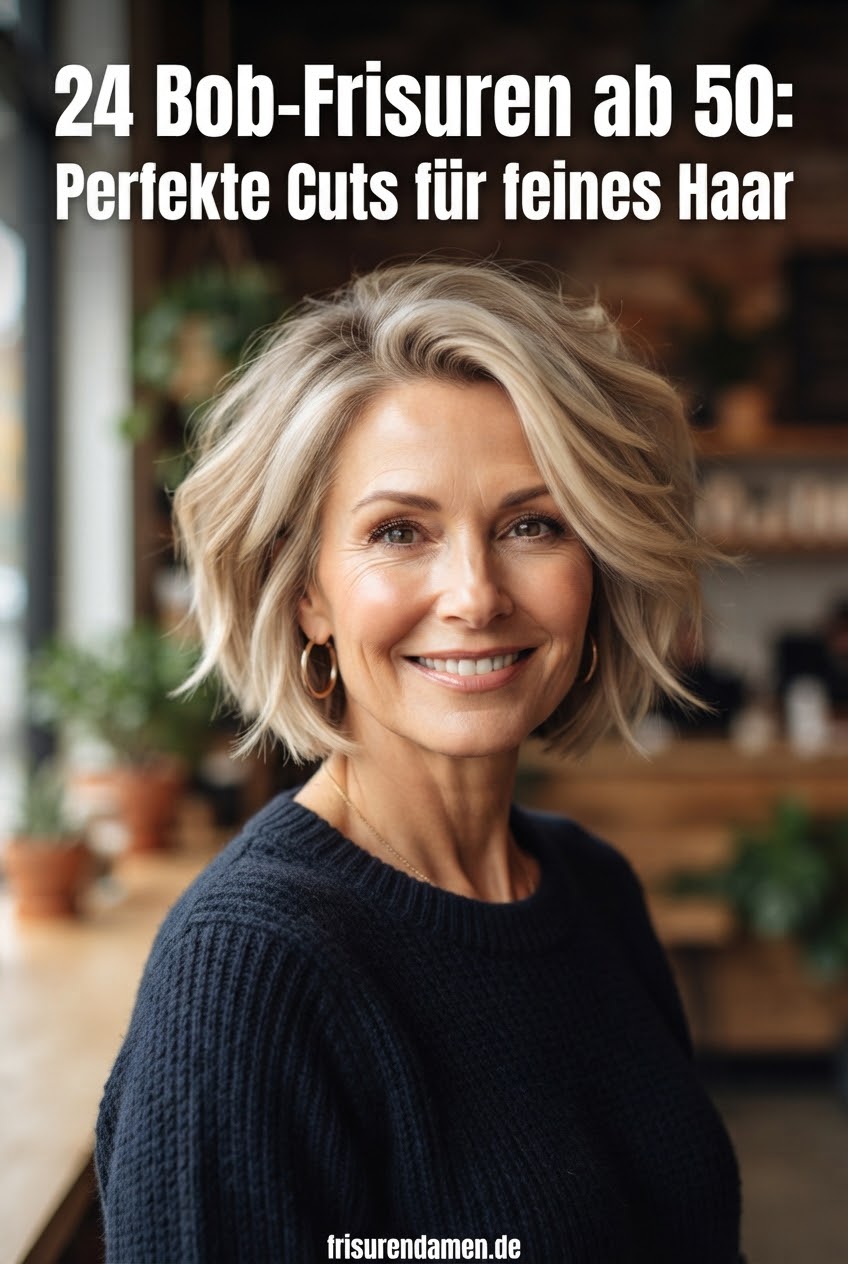 24 Bob-Frisuren ab 50: Perfekte Cuts für feines Haar