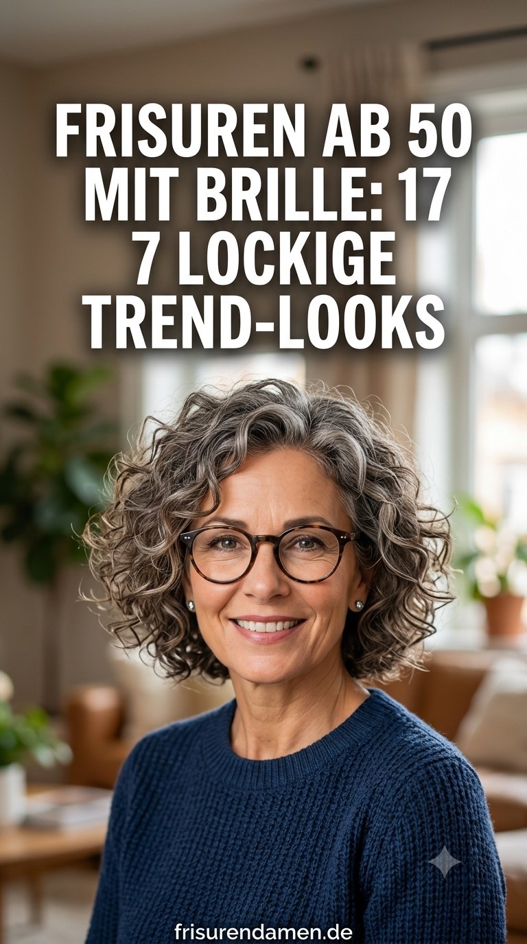 Frisuren ab 50 mit Brille: 17 lockige Trend-Looks