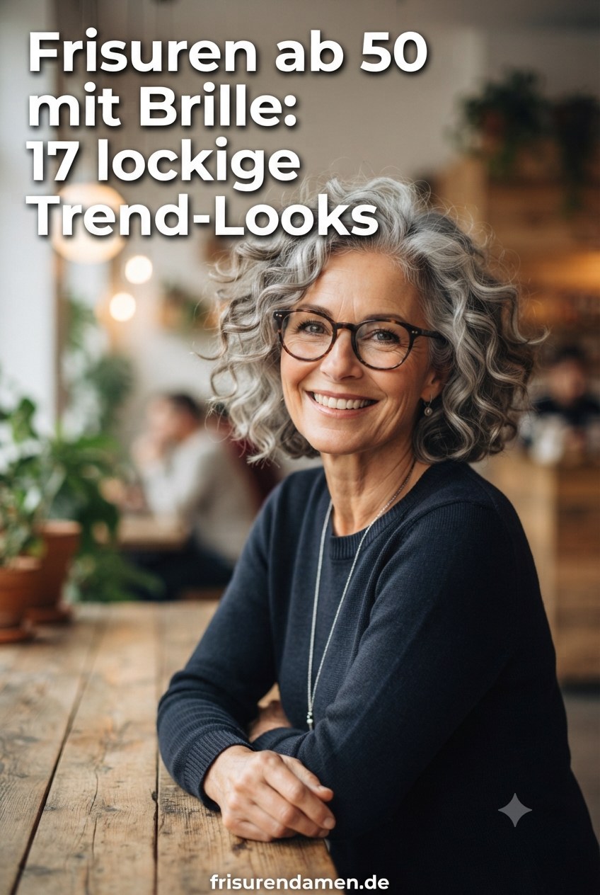 Frisuren ab 50 mit Brille: 17 lockige Trend-Looks