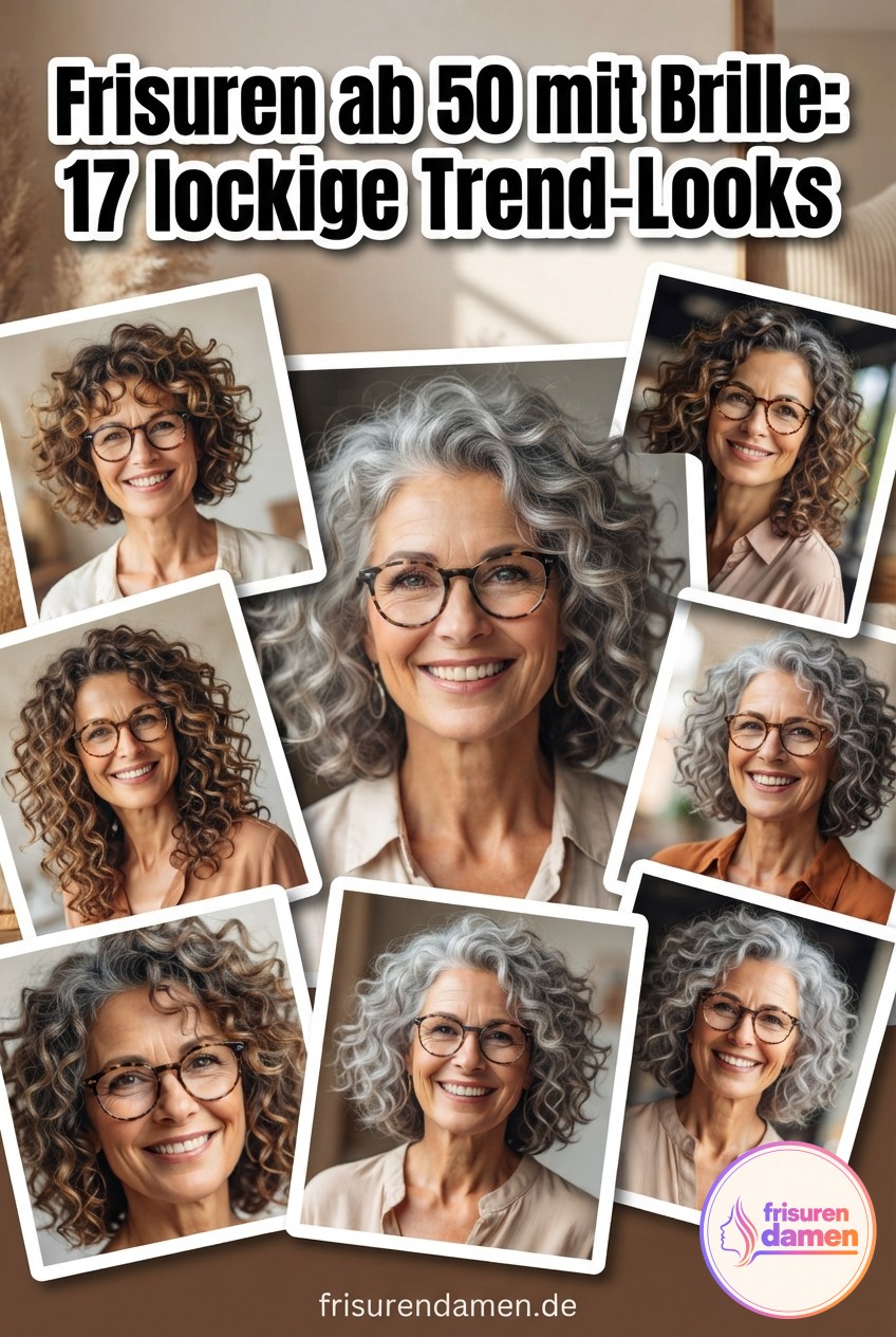 Frisuren ab 50 mit Brille: 17 lockige Trend-Looks